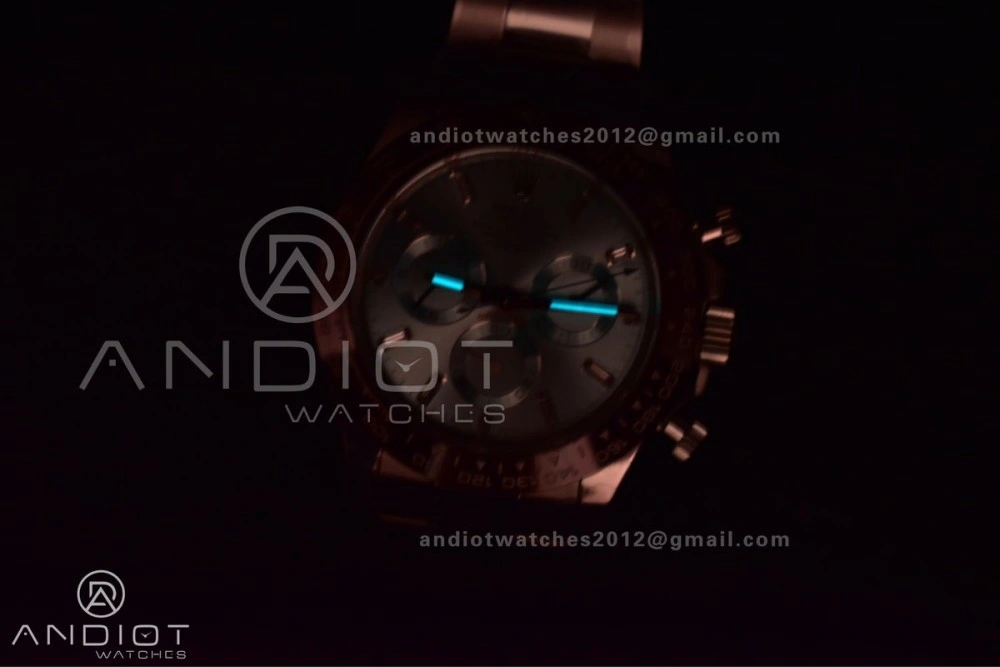 Daytona 116506 QF 1:1 Best Edition Ice Blue Dial Crystal Markers on SS Bracelet SH4130 V3 (Gain Weight)