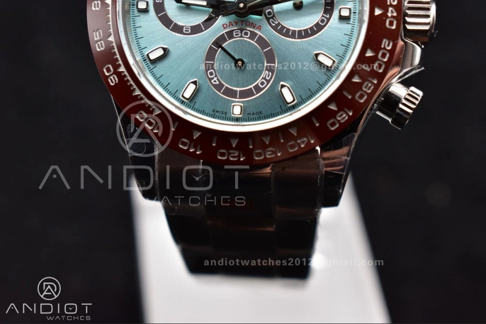 Daytona 116506 QF 1:1 Best Edition Ice Blue Dial Lume Markers on SS Bracelet SH4130 V3 (Gain Weight)
