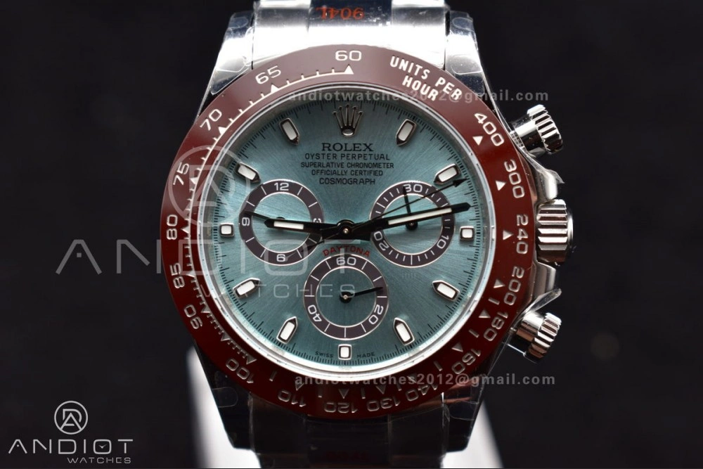 Daytona 116506 QF 1:1 Best Edition Ice Blue Dial Lume Markers on SS Bracelet SH4130 V3 (Gain Weight)