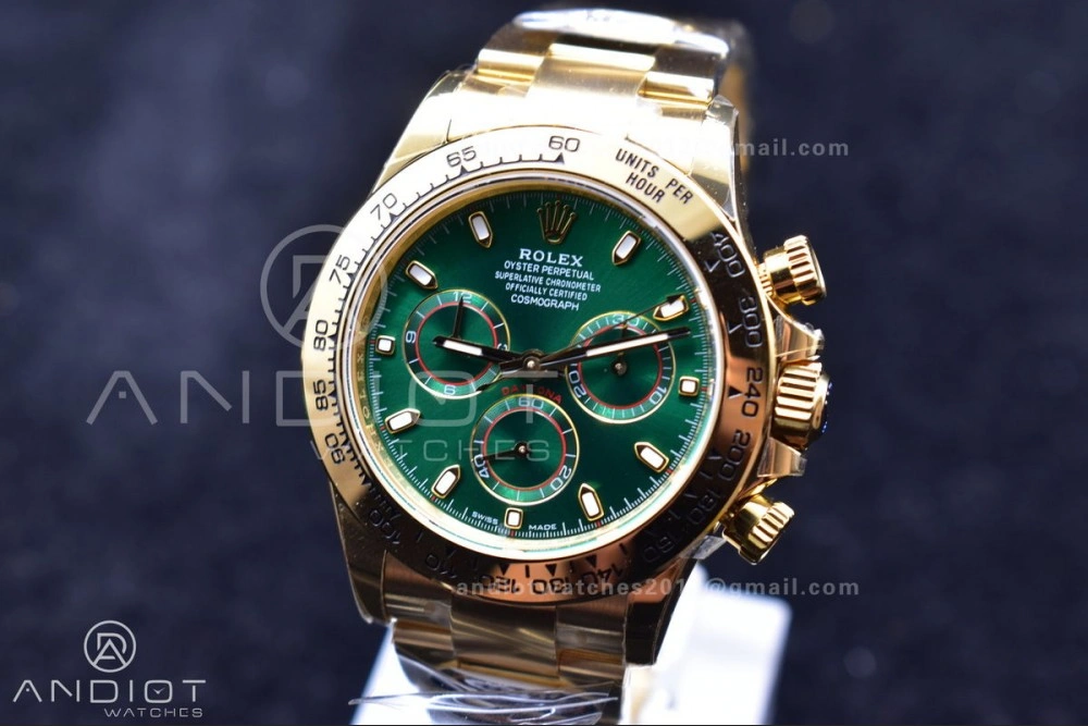Daytona 116508 BTF 1:1 Best Edition Green Dial on YG Bracelet SA4130