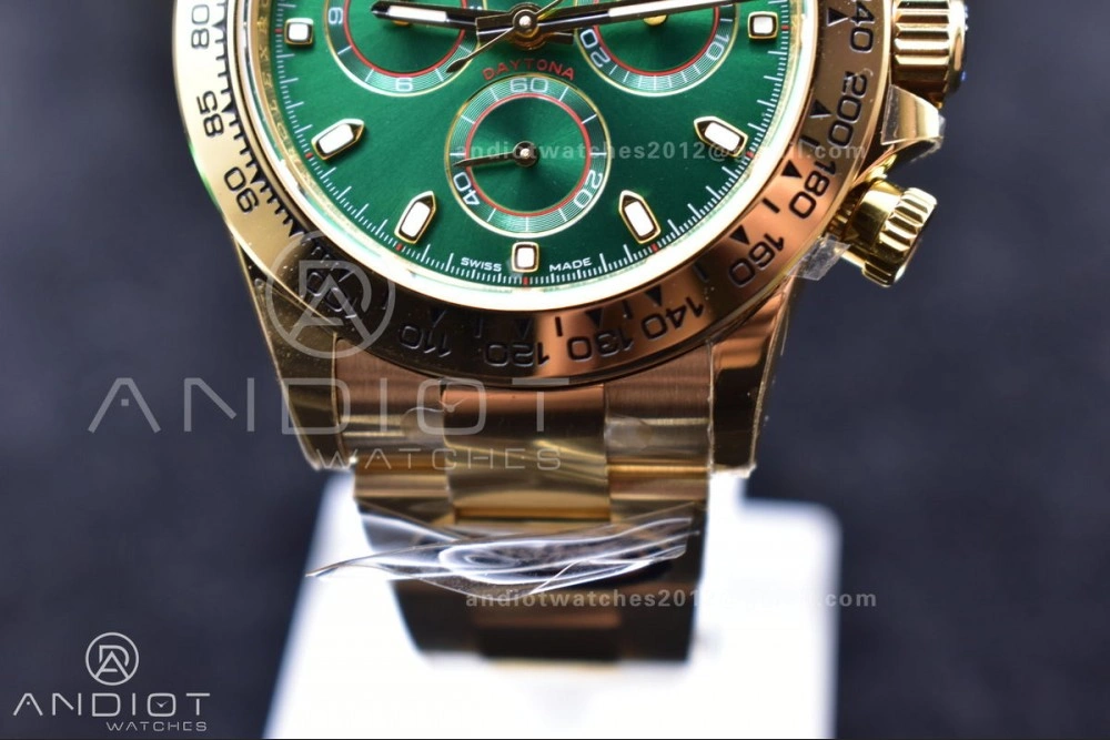 Daytona 116508 BTF 1:1 Best Edition Green Dial on YG Bracelet SA4130