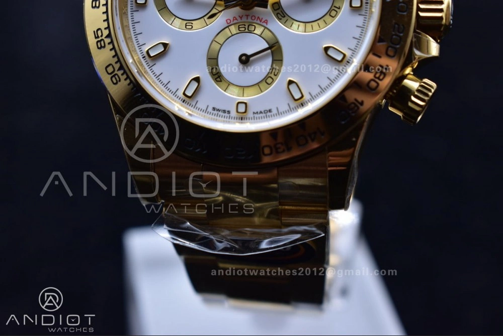 Daytona 116508 BTF 1:1 Best Edition White Dial on YG Bracelet SA4130