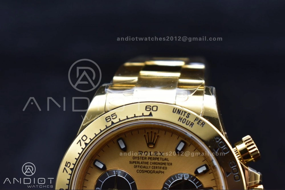 Daytona 116508 BTF 1:1 Best Edition YG Black Dial on YG Bracelet SA4130