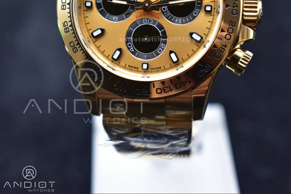 Daytona 116508 BTF 1:1 Best Edition YG Black Dial on YG Bracelet SA4130