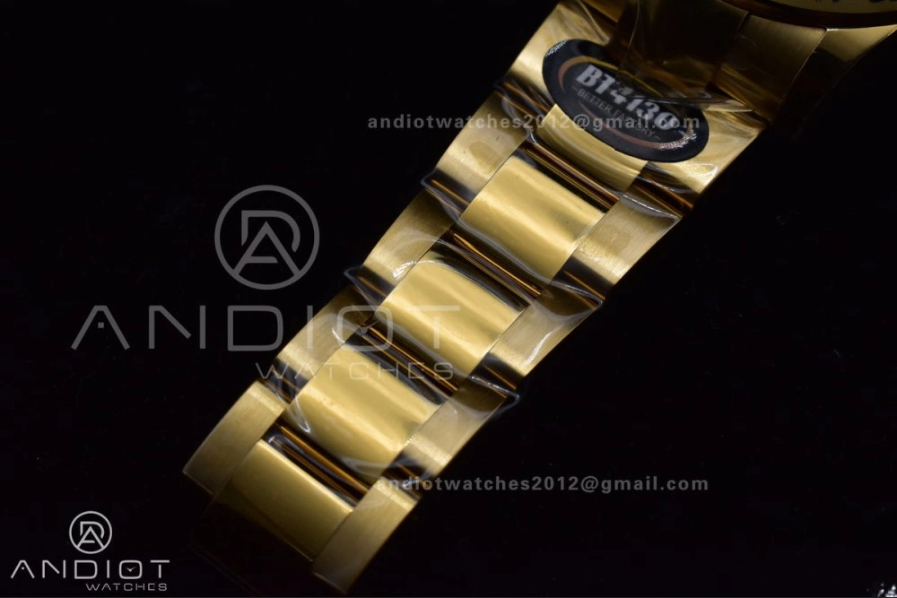 Daytona 116508 BTF 1:1 Best Edition YG Black Dial on YG Bracelet SA4130