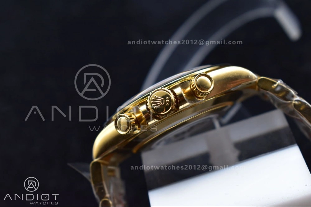 Daytona 116508 Clean 1:1 Best Edition Black YG Dial On YG Bracelet SA4130