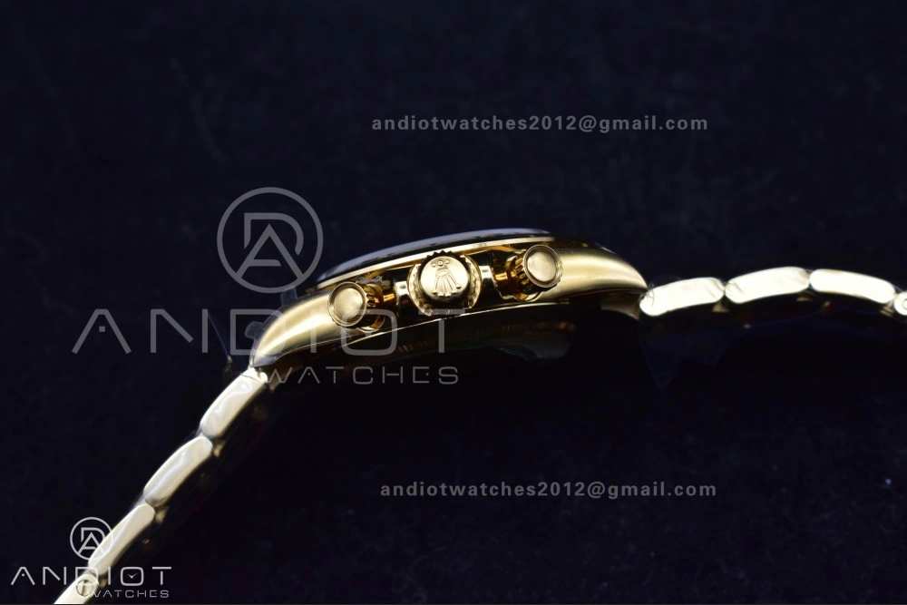 Daytona 116508 QF 1:1 Best Edition Black Diamonds Dial on YG Bracelet SH4130 V2