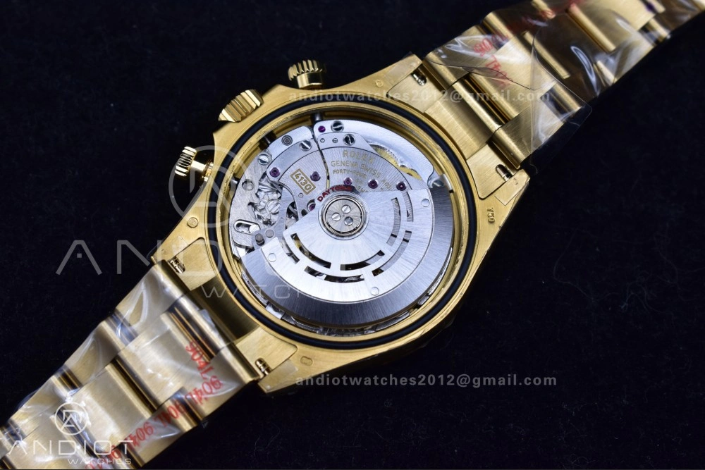 Daytona 116508 QF 1:1 Best Edition Black Diamonds Dial on YG Bracelet SH4130 V2