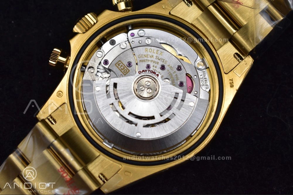 Daytona 116508 QF 1:1 Best Edition Black Diamonds Dial on YG Bracelet SH4130 V2