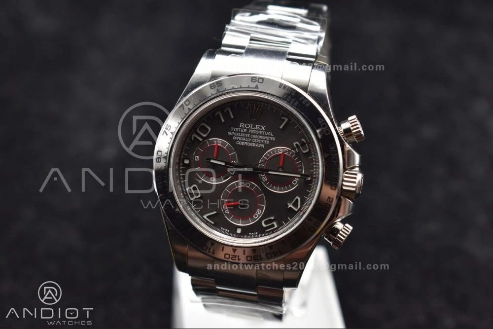 Daytona 116509 Clean 1:1 Best Edition Gray Dial Arabic Markers on SS Bracelet SA4130 V2