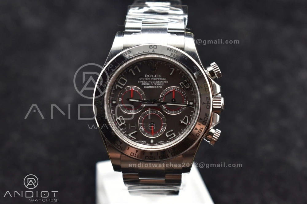 Daytona 116509 Clean 1:1 Best Edition Gray Dial Arabic Markers on SS Bracelet SA4130 V2
