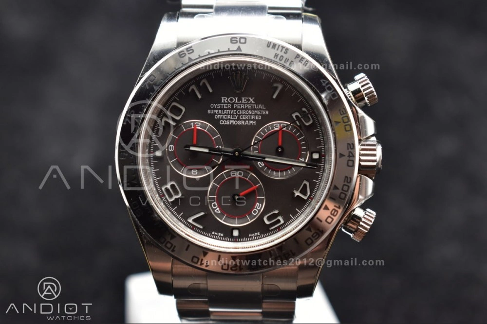Daytona 116509 Clean 1:1 Best Edition Gray Dial Arabic Markers on SS Bracelet SA4130 V2