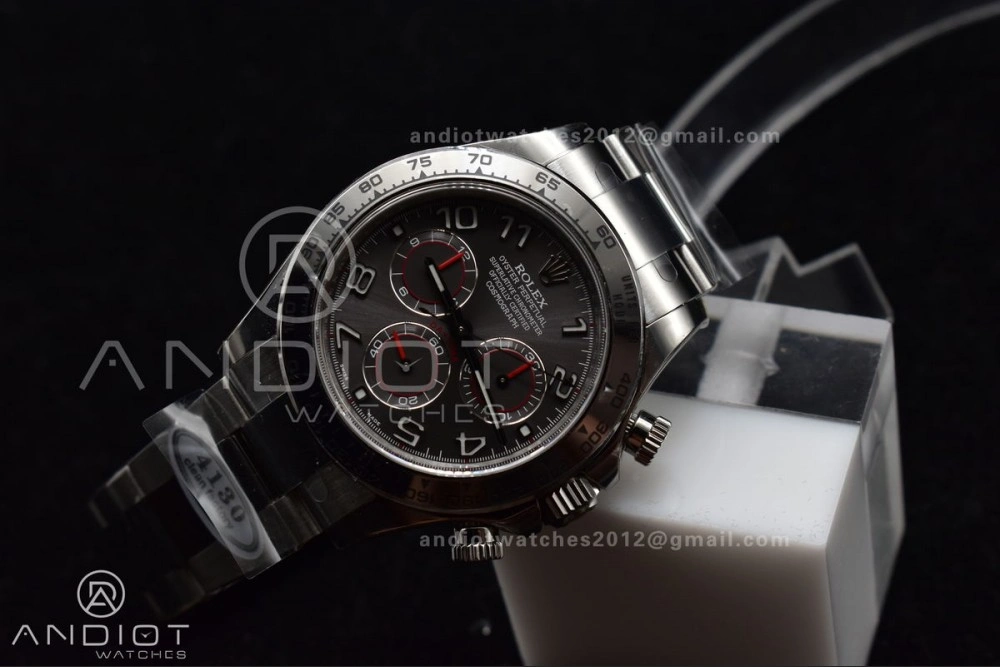 Daytona 116509 Clean 1:1 Best Edition Gray Dial Arabic Markers on SS Bracelet SA4130 V2