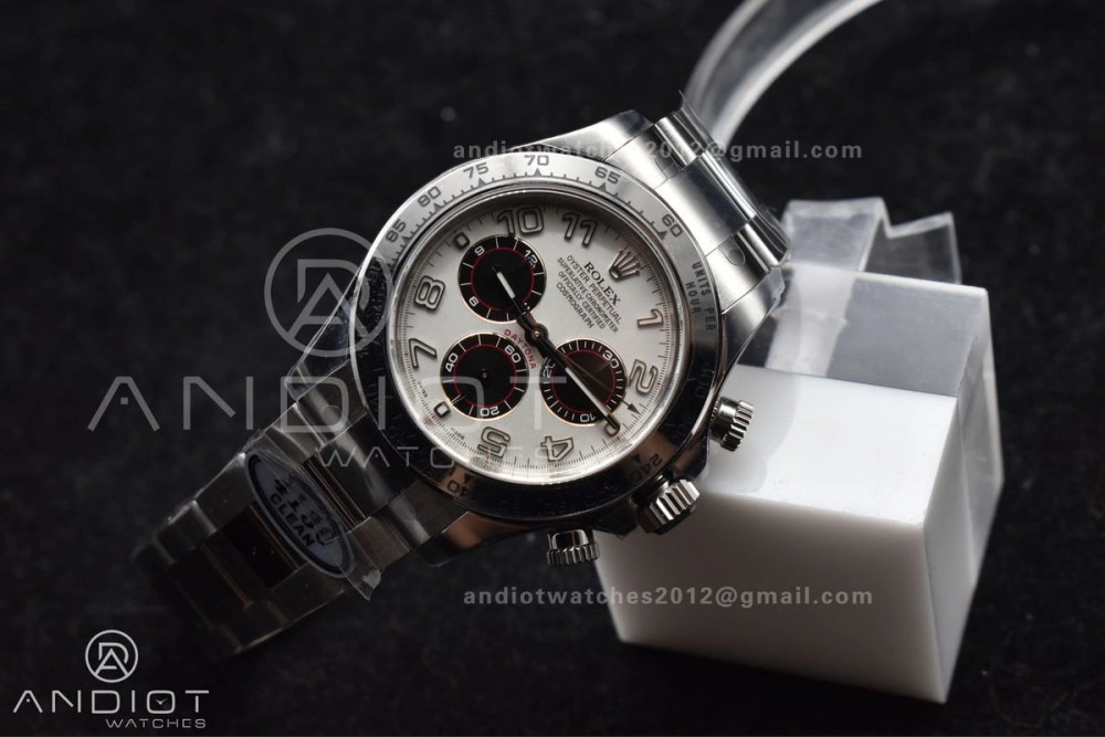 Daytona 116509 Clean 1:1 Best Edition White Dial Arabic Markers on SS Bracelet SA4130 V2