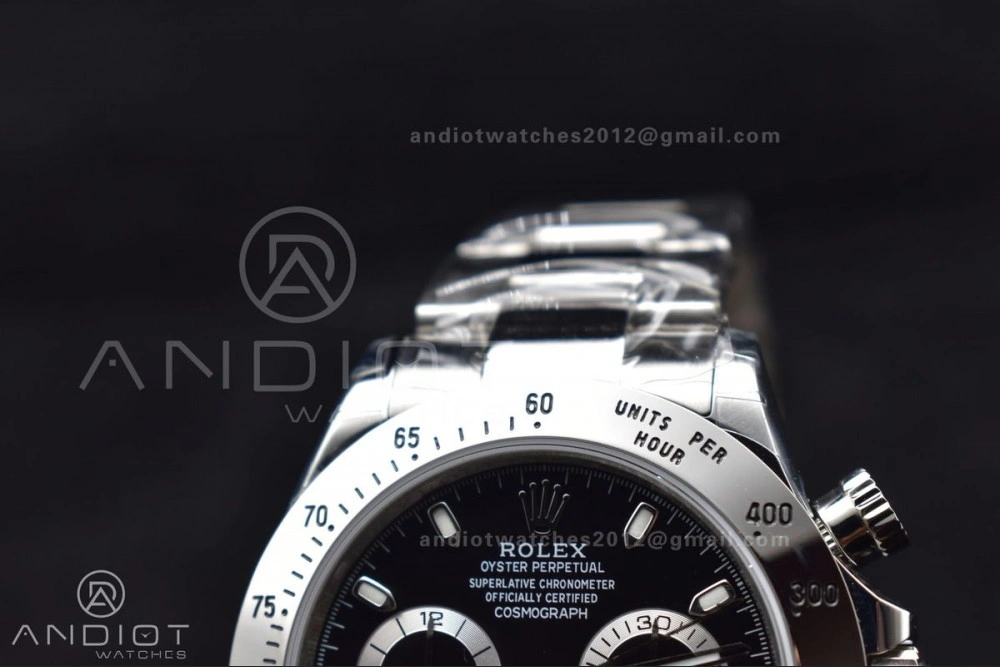 Daytona 116509 WF 1:1 Best Edition Black Diamonds Dial on SS Bracelet A7750