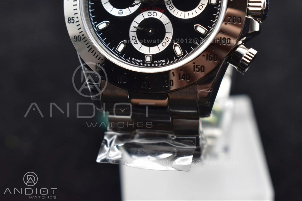 Daytona 116509 WF 1:1 Best Edition Black Diamonds Dial on SS Bracelet A7750