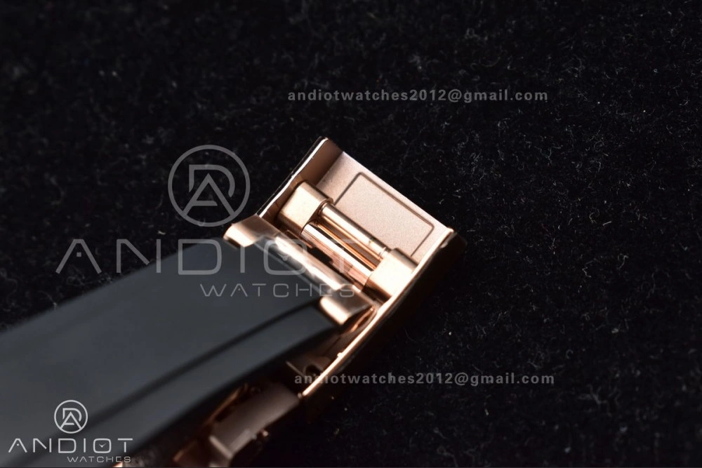 Daytona 116515 BTF 1:1 Best Edition Black RG Dial on Oysterflex Rubber Strap SA4130