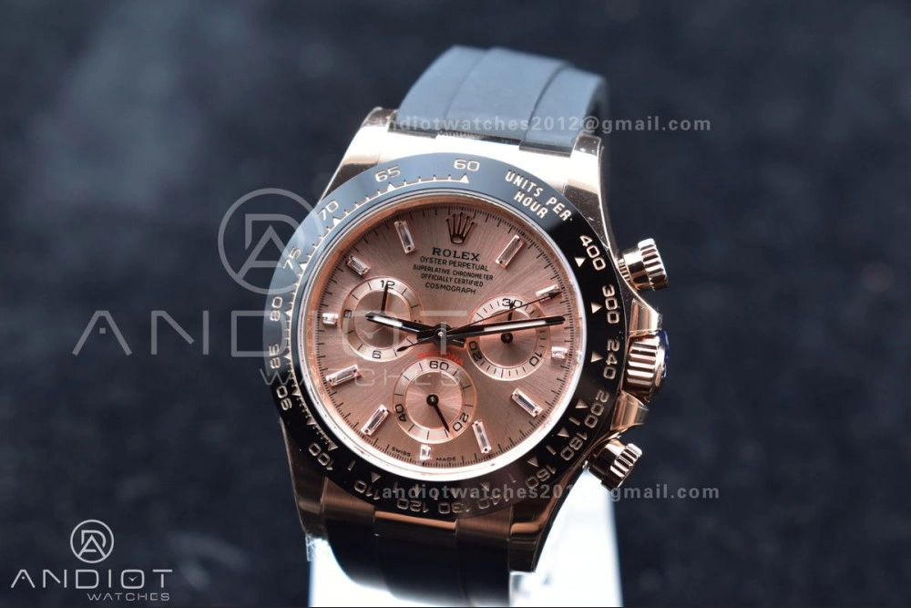 Daytona 116515 BTF 1:1 Best Edition RG Dial on Oysterflex Rubber Strap SA4130