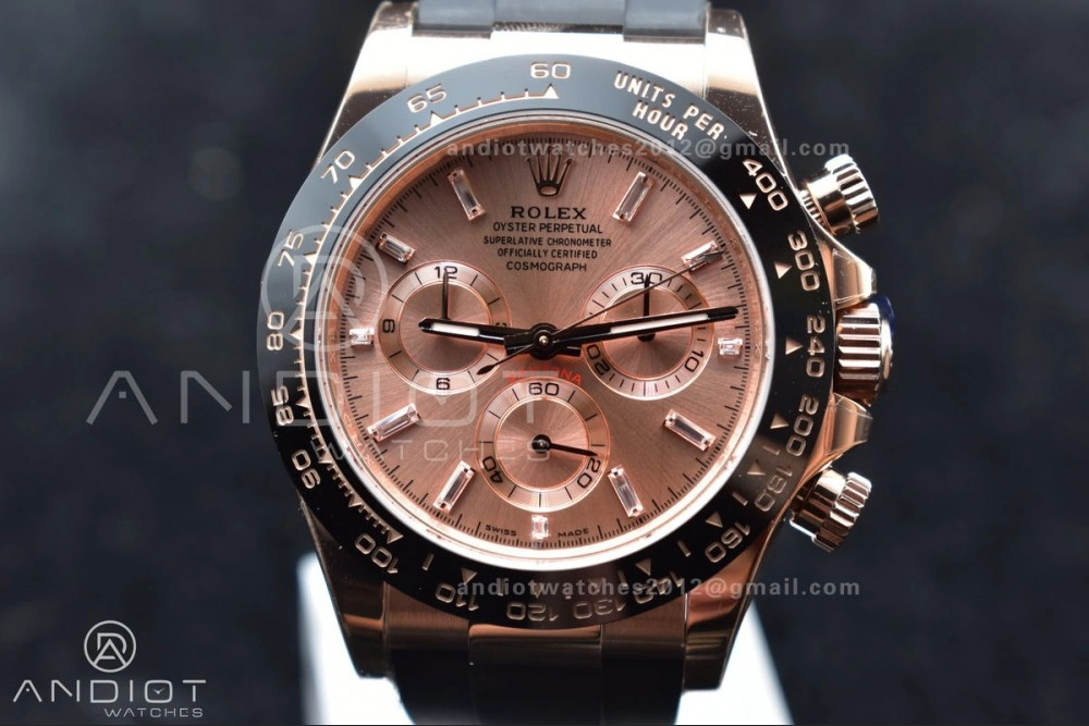 Daytona 116515 BTF 1:1 Best Edition RG Dial on Oysterflex Rubber Strap SA4130