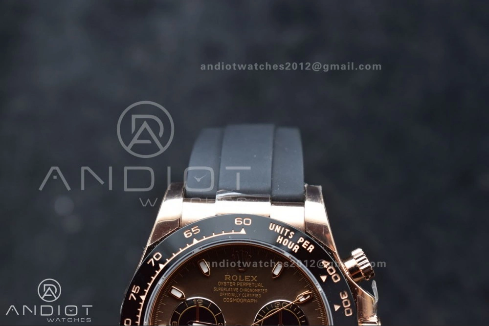 Daytona 116515 LN ZF 1:1 Best Edition Chocolate Black Dial on Oyster-flex Strap SH4130 (Gain Weight)