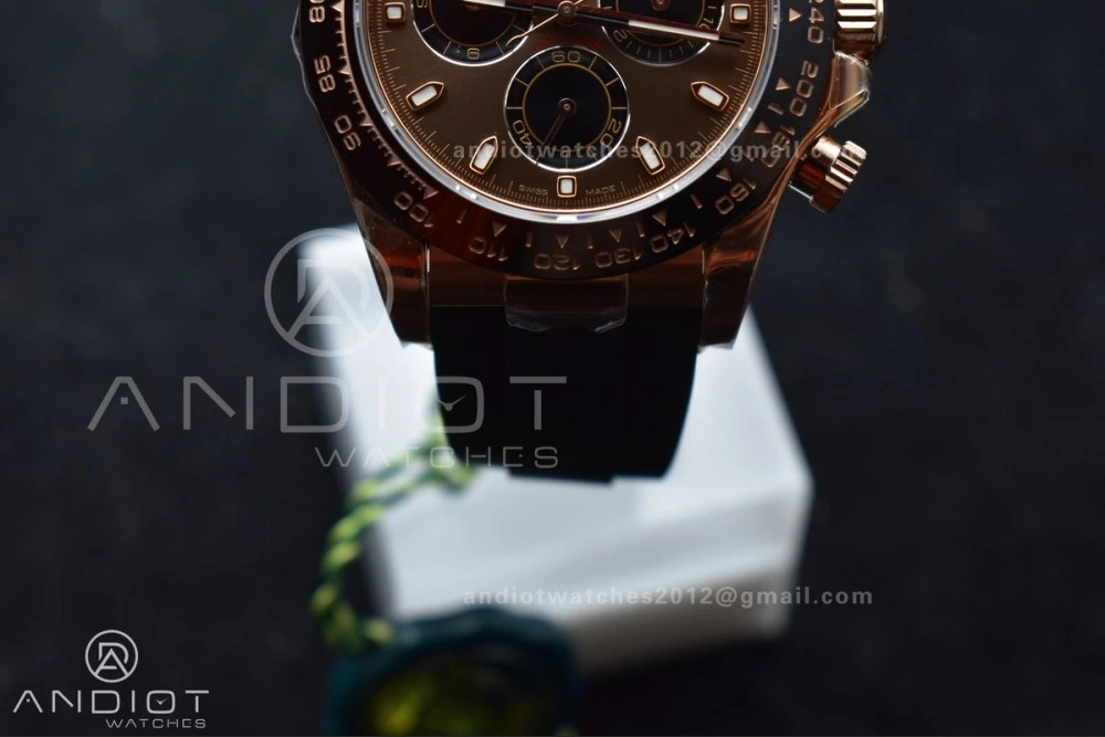 Daytona 116515 LN ZF 1:1 Best Edition Chocolate Black Dial on Oyster-flex Strap SH4130 (Gain Weight)