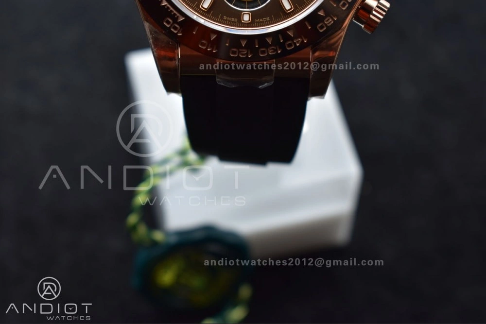 Daytona 116515 LN ZF 1:1 Best Edition Chocolate Black Dial on Oyster-flex Strap SH4130 (Gain Weight)