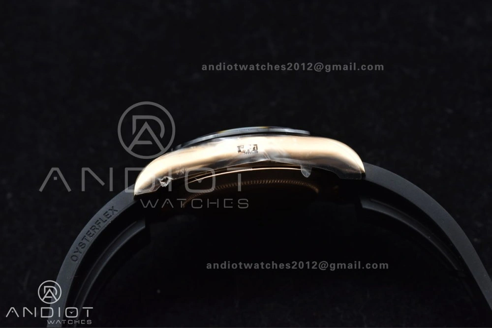 Daytona 116518 APSF 1:1 Best Edition Black RG Dial on Oysterflex Rubber Strap SH4130