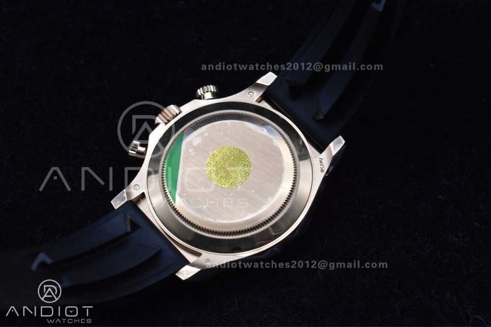 Daytona 116518 APSF 1:1 Best Edition Black RG Dial on Oysterflex Rubber Strap SH4130