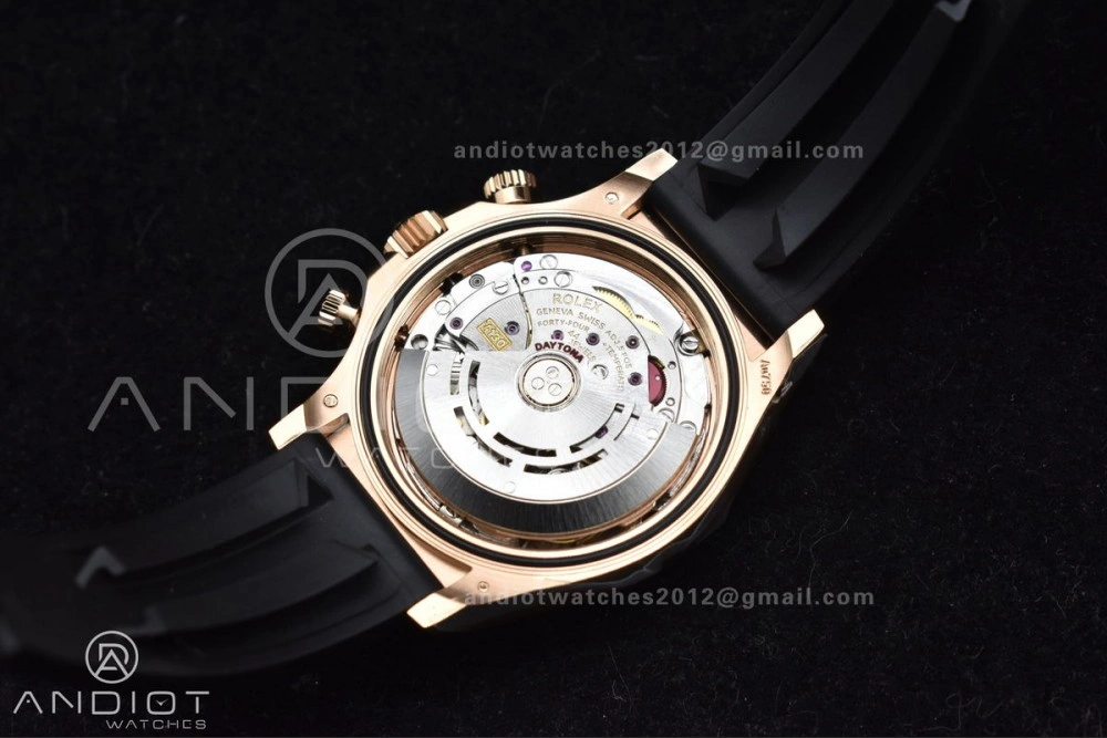 Daytona 116518 APSF 1:1 Best Edition Black RG Dial on Oysterflex Rubber Strap SH4130