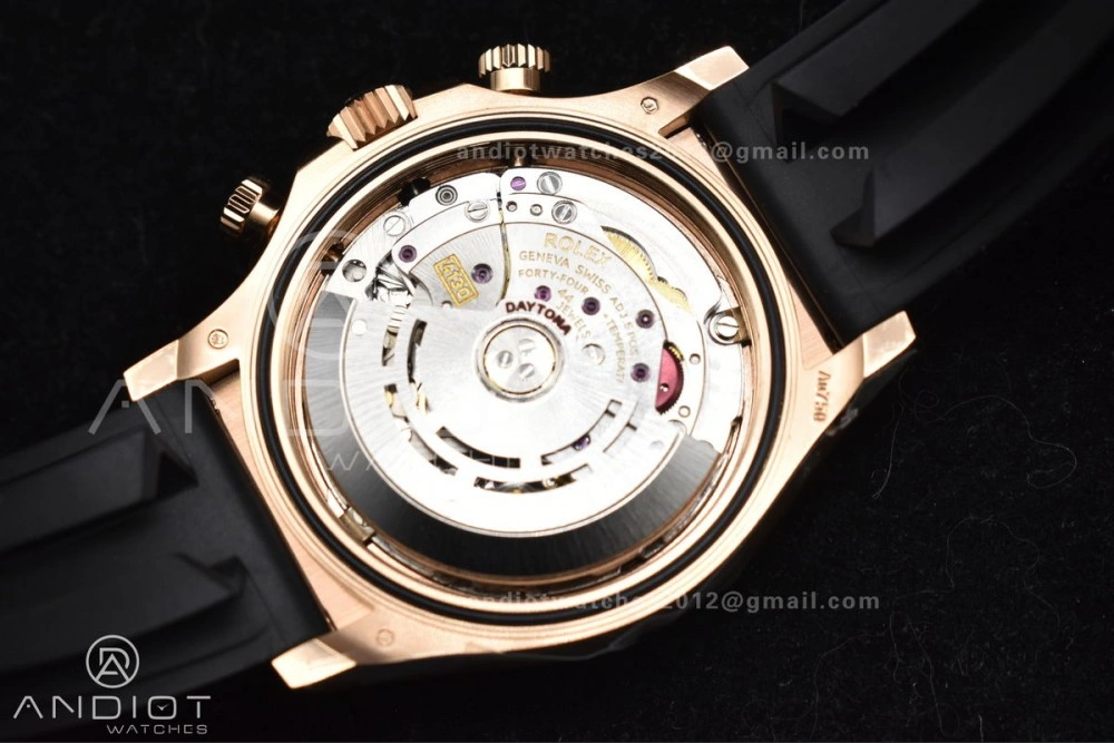 Daytona 116518 APSF 1:1 Best Edition Black RG Dial on Oysterflex Rubber Strap SH4130