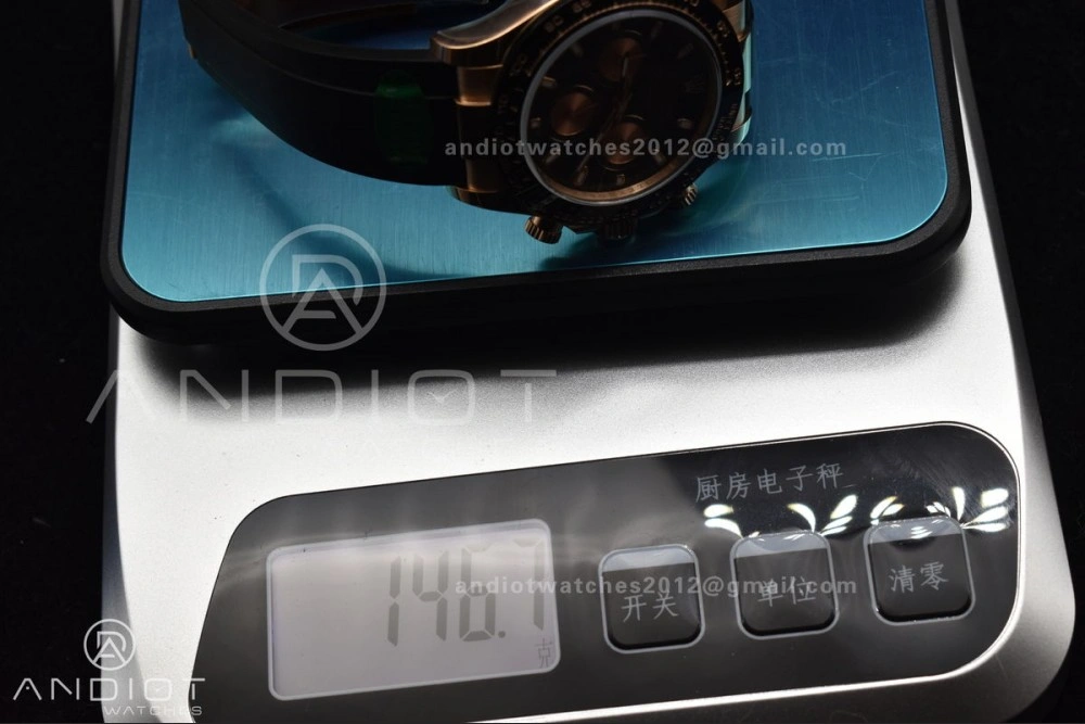 Daytona 116518 APSF 1:1 Best Edition Black RG Dial on Oysterflex Rubber Strap SH4130