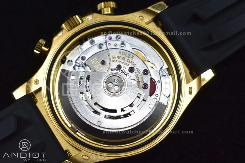 Daytona 116518 BTF 1:1 Best Edition Black Diamonds Dial On Oysterflex Rubber Strap SA4130 V2