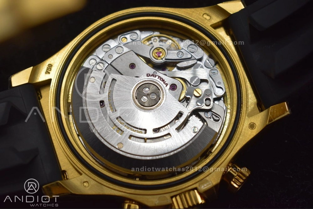 Daytona 116518 BTF 1:1 Best Edition YG Lume Dial on Oysterflex Rubber Strap SA4130