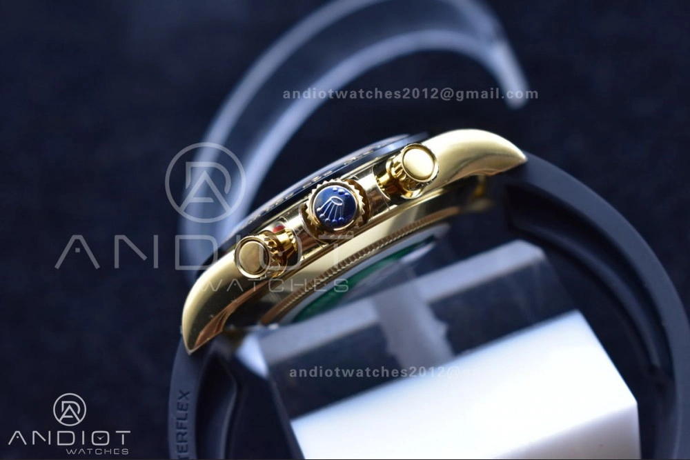 Daytona 116518 BTF 1:1 Best Edition YG Lume Dial on Oysterflex Rubber Strap SA4130