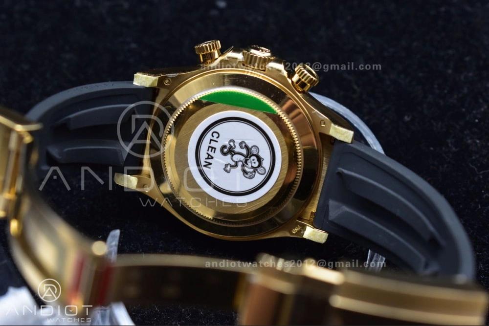 Daytona 116518 Clean 1:1 Best Edition Black Dial on Oysterflex Rubber Strap SA4130