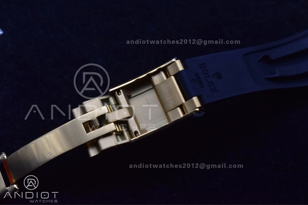 Daytona 116518 LN ZF 1:1 Best Edition YG Black Dial on Oyster-flex Strap SH4130 (Gain Weight)