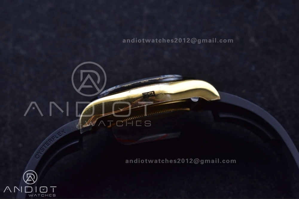 Daytona 116518 LN ZF 1:1 Best Edition YG Black Dial on Oyster-flex Strap SH4130 (Gain Weight)