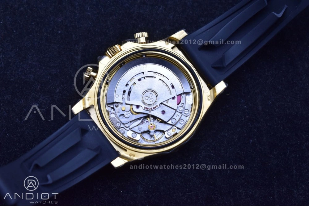 Daytona 116518 LN ZF 1:1 Best Edition YG Black Dial on Oyster-flex Strap SH4130 (Gain Weight)