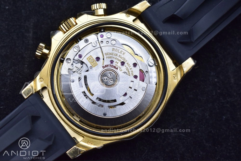 Daytona 116518 LN ZF 1:1 Best Edition YG Black Dial on Oyster-flex Strap SH4130 (Gain Weight)