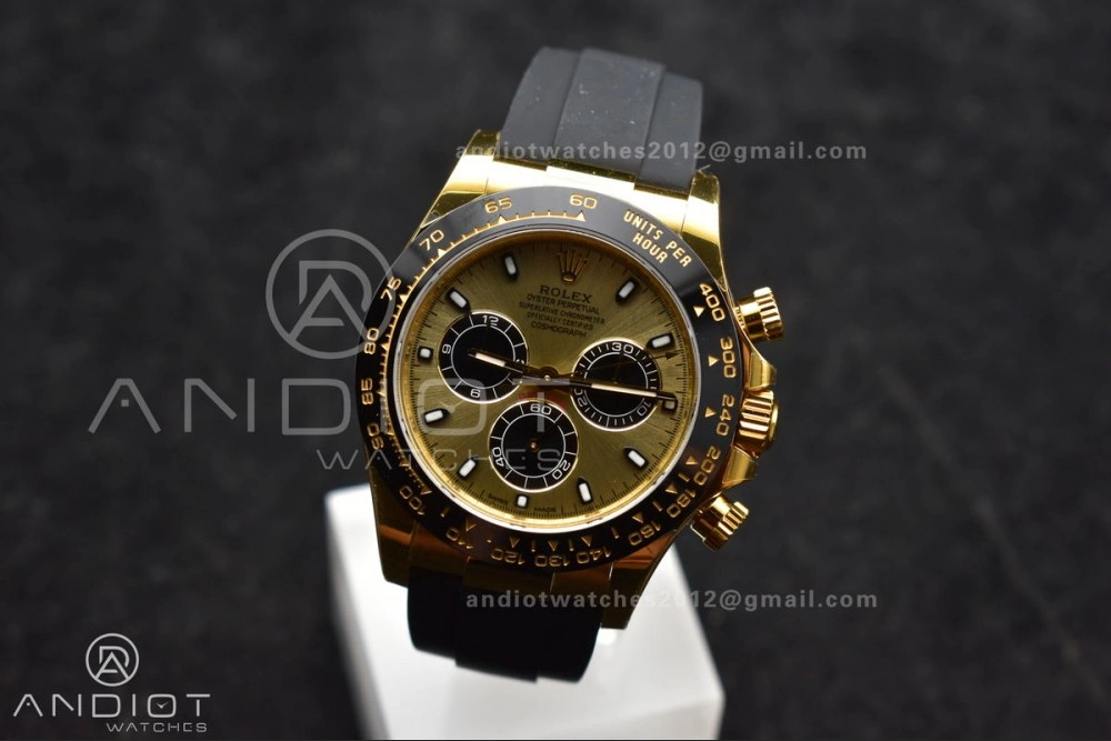 Daytona 116518 VSF 1:1 Best Edition 904L Steel YG Dial on Oyster flex Strap DD4130