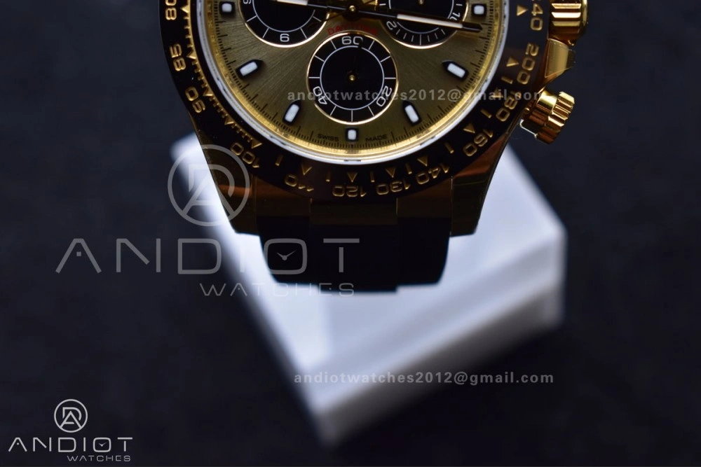 Daytona 116518 VSF 1:1 Best Edition 904L Steel YG Dial on Oyster flex Strap DD4130