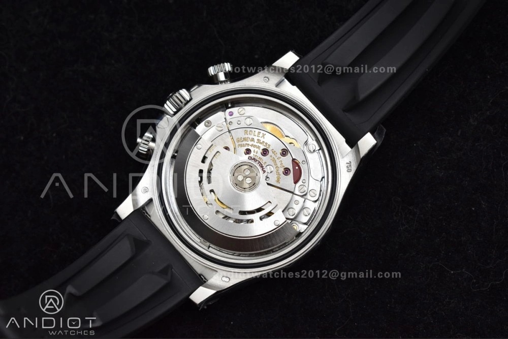 Daytona 116519 BTF 1:1 Best Edition Black Diamonds Dial on Oysterflex Rubber Strap SA4130