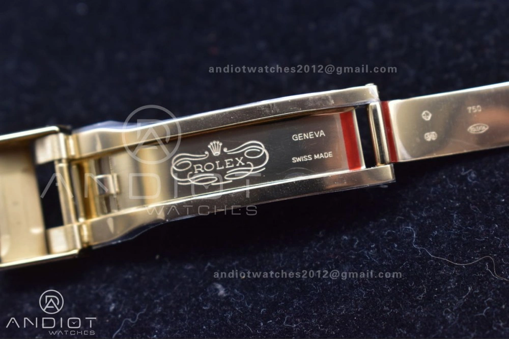 Daytona 116519 Clean 1:1 Best Edition 904L SS Case Gold Black Dial On Rubber Strap SA4130 V2