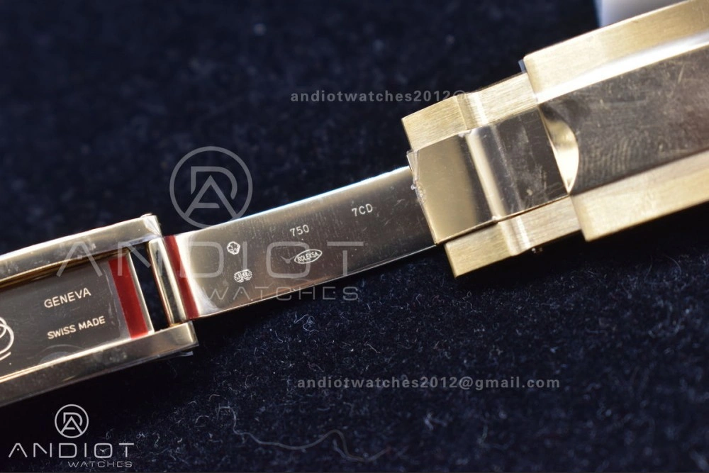 Daytona 116519 Clean 1:1 Best Edition 904L SS Case Gold Black Dial On Rubber Strap SA4130 V2