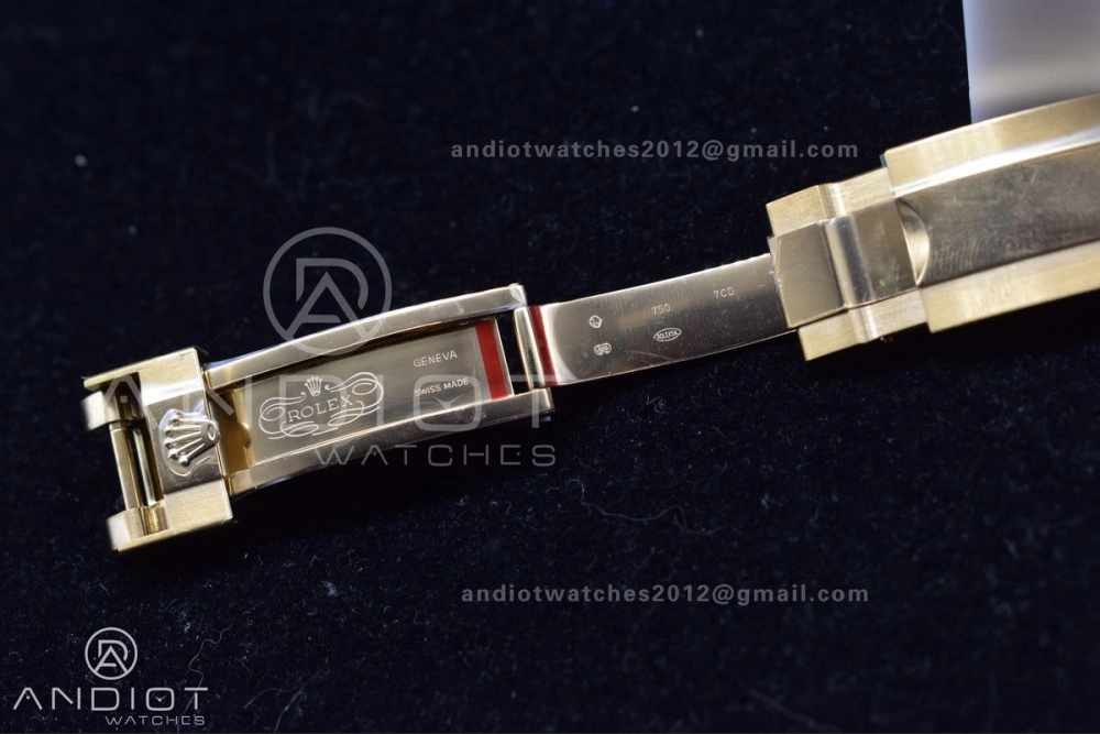 Daytona 116519 Clean 1:1 Best Edition 904L SS Case Gold Black Dial On Rubber Strap SA4130 V2