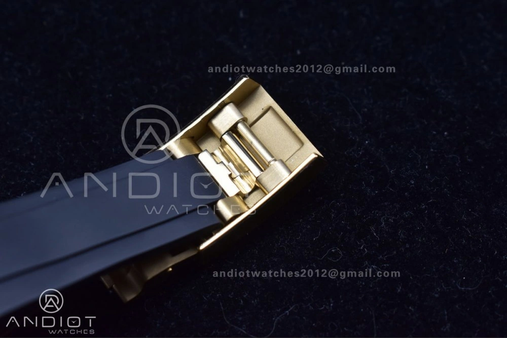 Daytona 116519 Clean 1:1 Best Edition 904L SS Case Gold Black Dial On Rubber Strap SA4130 V2