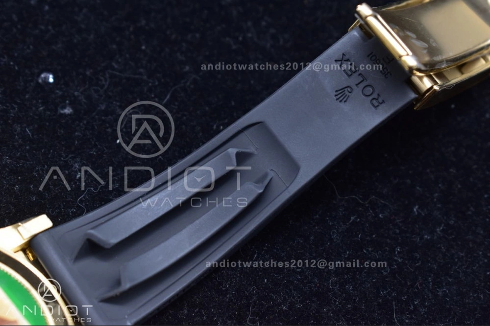 Daytona 116519 Clean 1:1 Best Edition 904L SS Case Gold Black Dial On Rubber Strap SA4130 V2