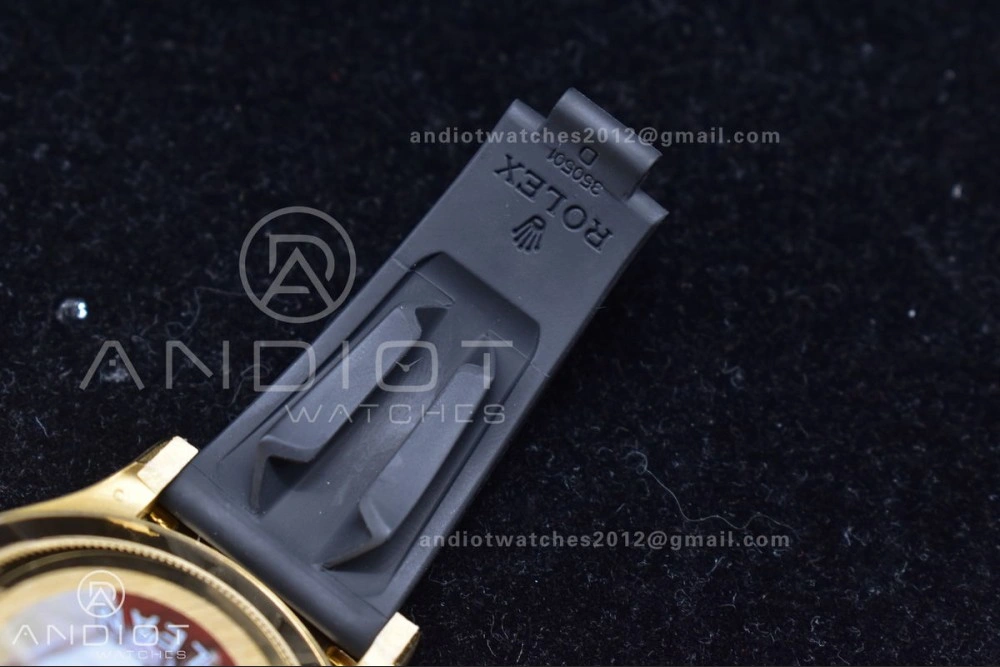 Daytona 116519 Clean 1:1 Best Edition 904L SS Case Gold Black Dial On Rubber Strap SA4130 V2