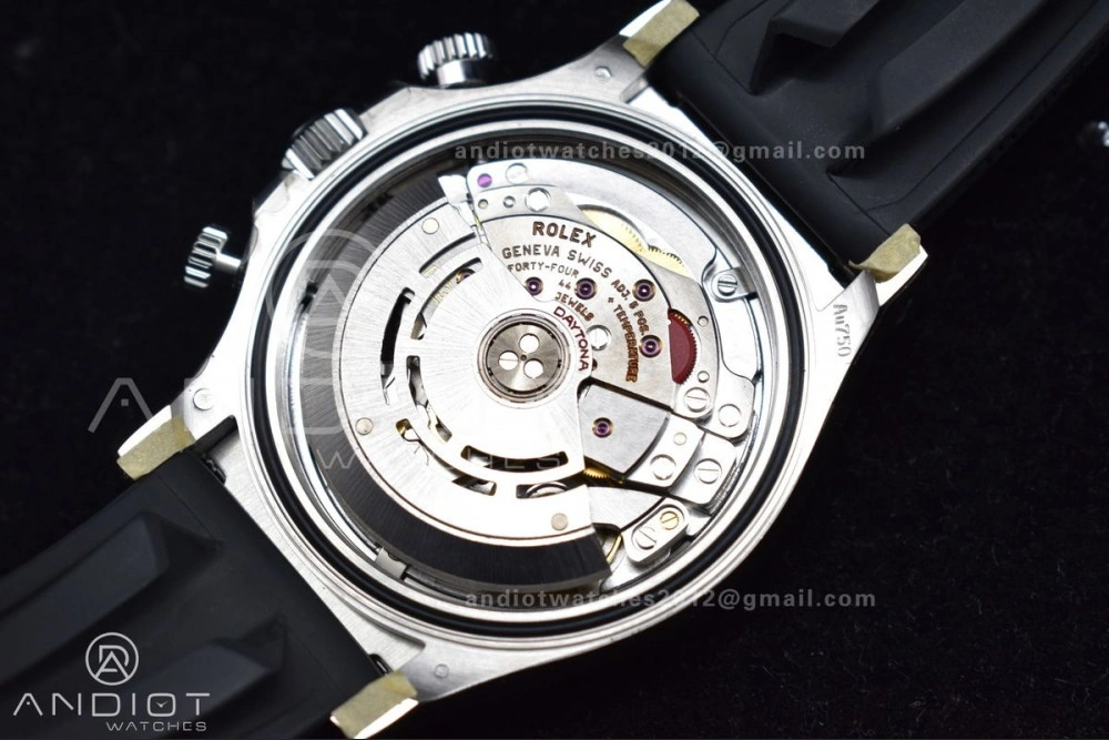 Daytona 116519 Clean 1:1 Best Edition 904L SS Case Silver Black Dial on Rubber Strap SA4130 V2