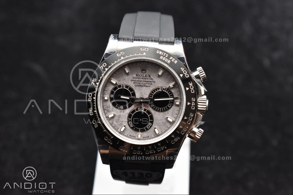 Daytona 116519 QF 1:1 Best Edition Gray Dial on Oysterflex Rubber Strap SA4130